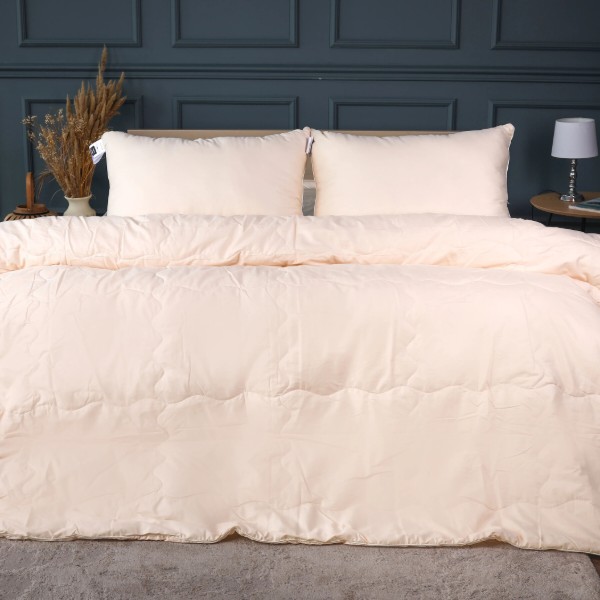Фото - Ковдра дитяча літо MirSon №2975 110х140 Line Satin Light Pro 10-016 Creamy З евкаліптовим волокном + 2 наволочки 50х70 (2200010981728)
